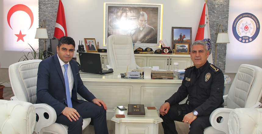 Gümüşhane Cumhuriyet Başsavcısı Faruk Kaynak, İl Emniyet Müdürü Ömer Faruk