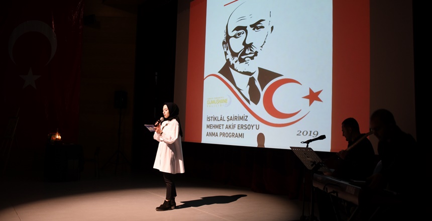 Gümüşhane İl Milli Eğitim Müdürlüğü tarafından İstiklal Şairi Mehmet Akif