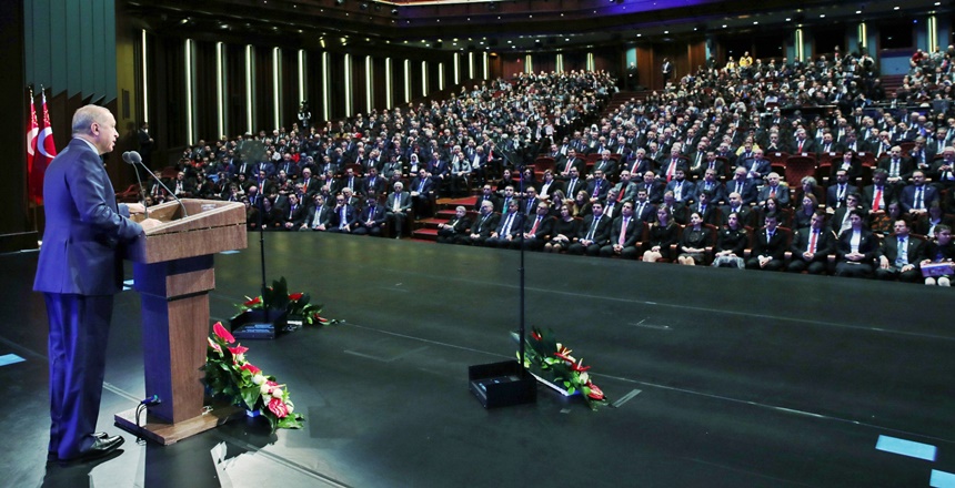 Cumhurbaşkanı Recep Tayyip Erdoğan, 30 Aralık 2019 Pazartesi günü Beştepe