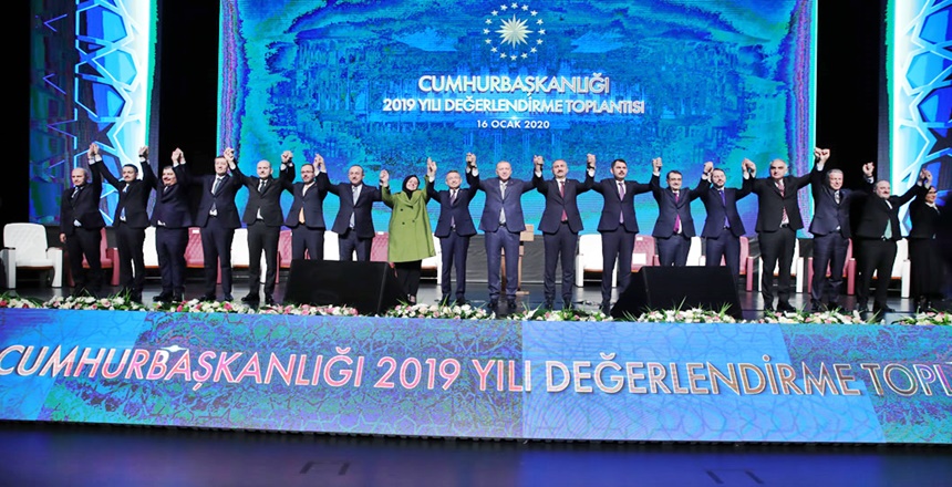 Cumhurbaşkanı Recep Tayyip Erdoğan, 16 Ocak 2020 Perşembe günü Beştepe