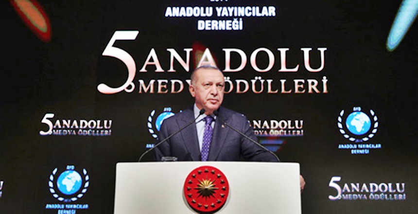 Cumhurbaşkanımız Recep Tayyip&nbsp;Erdoğan, Anadolu Yayıncılar Derneğince 30.01.2020 Perşembe akşamı (AYD)