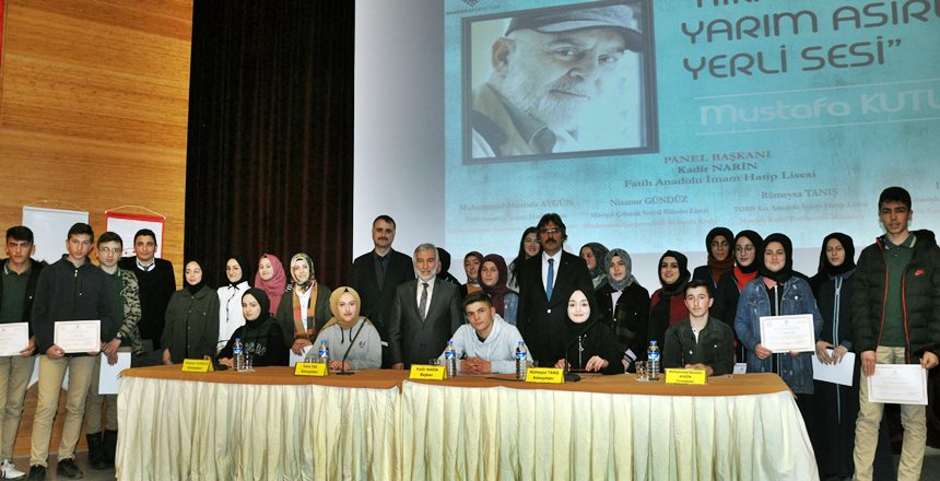 Gümüşhane’de Mustafa Kutlu Paneli Düzenlendi. Gümüşhane Valiliği, Anadolu Mektebi ve