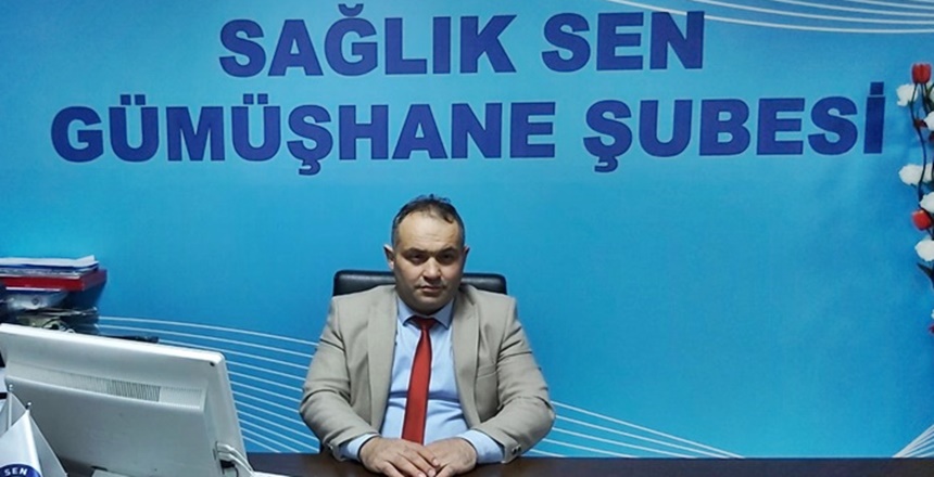 Gümüşhane Sağlık Sen Şube Başkanı Engin Karabulut yaptığı açıklamada Koronavirüsün
