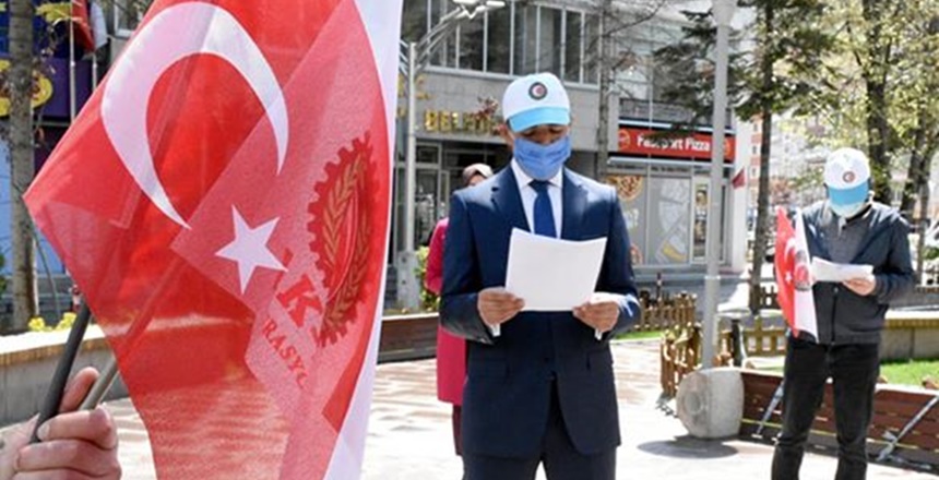 Hak-İş Konfederasyonu Gümüşhane İl Başkanı Yaşar Köse, 1 Mayıs Emek