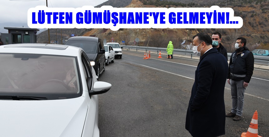 Gümüşhane Valisi Kamuran Taşbilek, Gümüşhane – Trabzon karayolunun trafik denetimleri