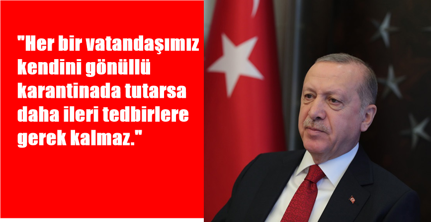 CUMHURBAŞKANLIĞI İNTERNET SİTESİ HABERİ – 01.04.2020 Cumhurbaşkanı Erdoğan, video konferans