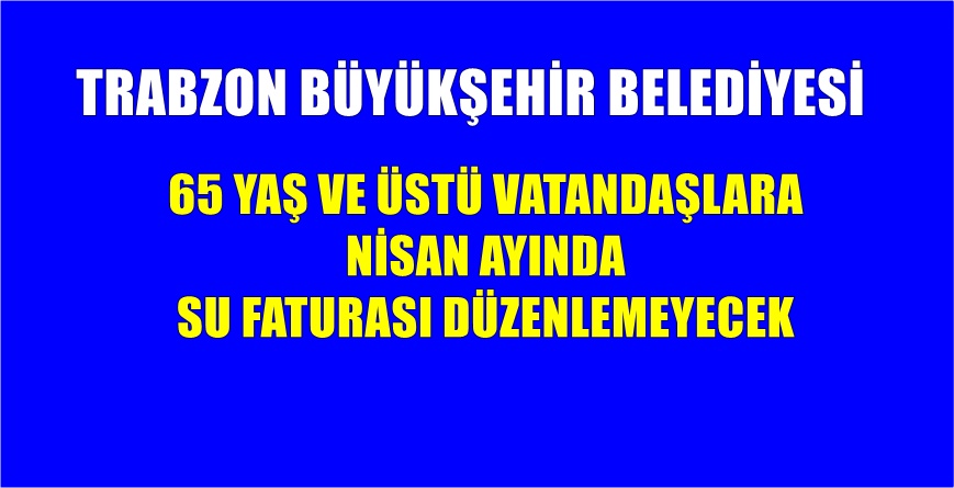 Trabzon Büyükşehir Belediyesi Koronavirüs salgını nedeniyle aldığı pek çok kararı