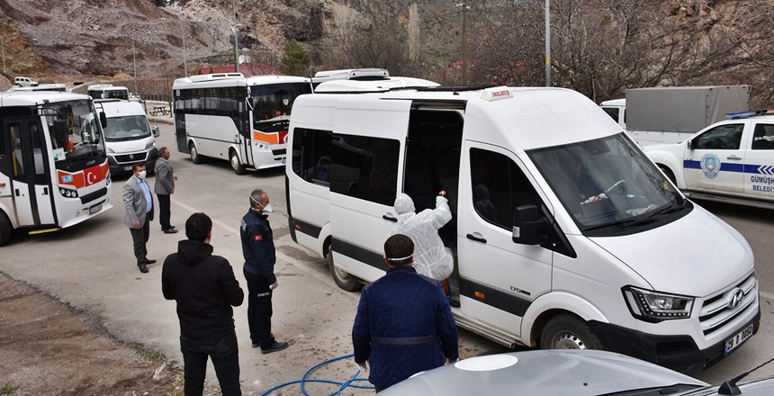 Gümüşhane Belediyesi koronavirüsle mücadele kapsamında vatandaşların ücretsiz olarak yararlanacağı araç