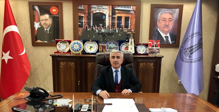 Gümüşhane Esnaf ve Sanatkârlar Odaları Birliği Başkanı Beyler Kara yayınladığı