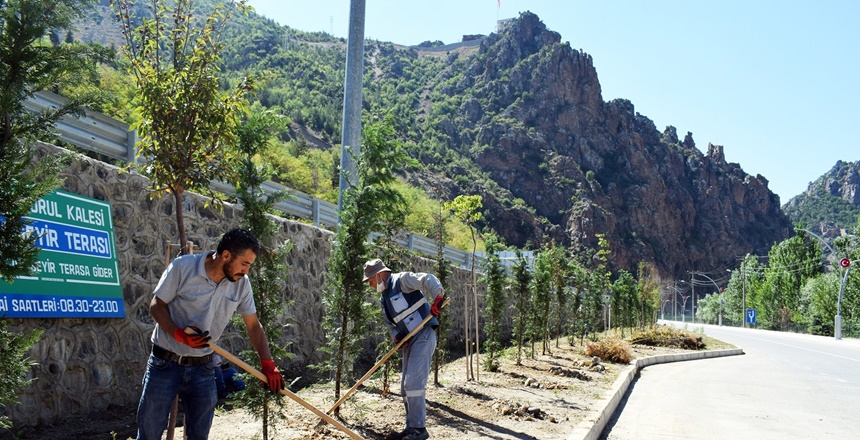 Gümüşhane’nin Torul ilçesinde Belediye Başkanlığı tarafından ilçedeki çalışmalar tüm hızıyla