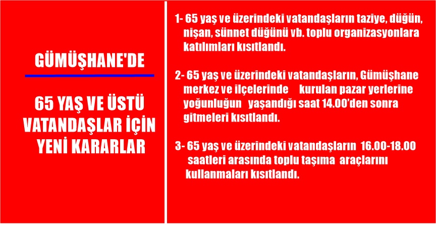 Gümüşhane Valiliği İl Umumi Hıfzıssıhha Kurulu 19.08.2020 Çarşamba günü Vali