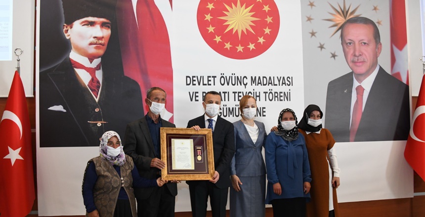 Cumhurbaşkanı Sayın Recep Tayyip Erdoğan tarafından Gümüşhane’deki 1 şehit ailesi