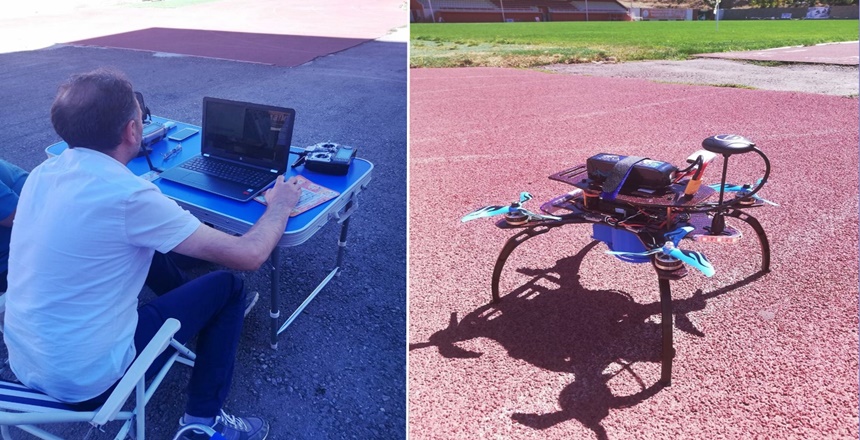 Mesleki ve Teknik Anadolu Lisesi öğrencileri, tasarladıkları drone ile Gaziantep’te