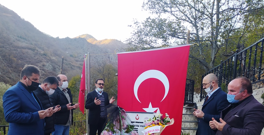 Şehit öğretmen Necmettin YILMAZ,  Eğitim Bir Sen Gümüşhane Şubesi ve