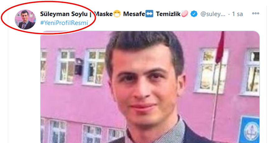 İçişleri Bakanı Süleyman Soylu, 24 Kasım Öğretmenler Günü öncesinde Twitter’daki