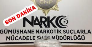 Gümüşhane İl Emniyet Müdürlüğü Narkotik ile Mücadele Şube Müdürlüğü’nce Gümüşhane