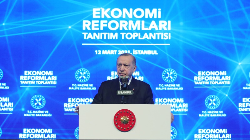 Cumhurbaşkanı Recep Tayyip Erdoğan, 12 Mart 2021 Cuma günü İstanbul