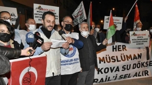 Katil İsrail’in Kudüs’te yaptığı saldırılar 10 Mayıs Pazartesi akşamı Gümüşhane’de