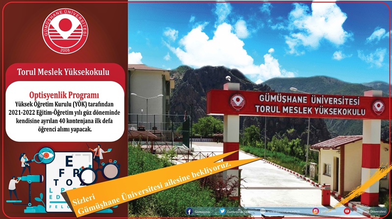 Gümüşhane Üniversitesi Torul Meslek Yüksekokulu Tıbbi Hizmetler ve Teknikler bölümü