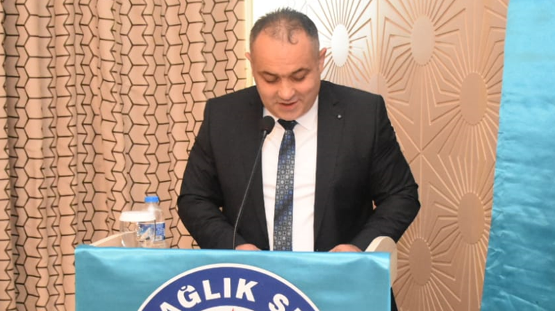 Sağlık-Sen Gümüşhane Şubesi’nin 5. Olağan Genel Kurulu’nda Engin Karabulut, yeniden