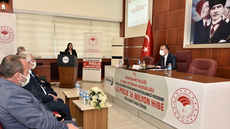 Gümüşhane’de Kırsal Kalkınma Yatırımlarının Desteklenmesi Programı kapsamında 16 milyon lira