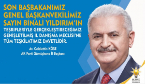 Türkiye Cumhuriyeti’nin son Başbakanı, AK Parti Genel Başkan Vekili ve