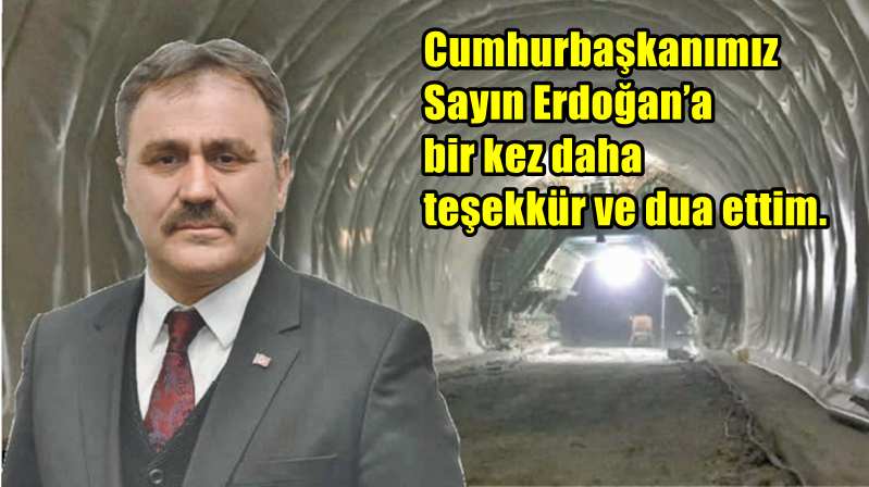 Başkan Çimen: Cumhurbaşkanımız Sayın Erdoğan’a bir kez daha teşekkür ve