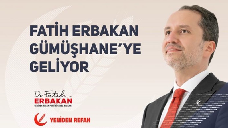 Yeniden Refah Partisi Genel Başkanı Dr. Fatih Erbakan, 2 günlük