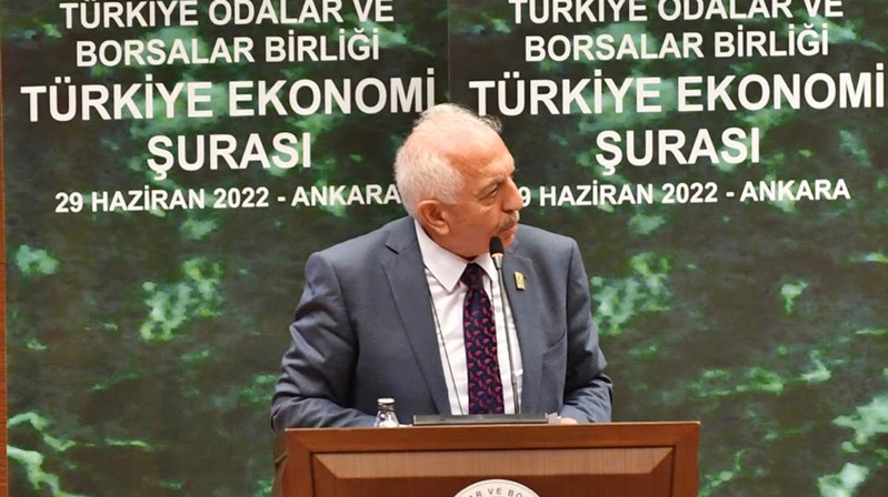 Gümüşhane Ticaret ve Sanayi Odası Başkanı İsmail Akçay, Cumhurbaşkanı Recep