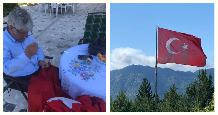 GÜMÜŞHANE OLAY GAZETESİ’NİN HABERİ – 18.07.2022 Şanlı Bayrağımızın Rüzgârdan Açılan