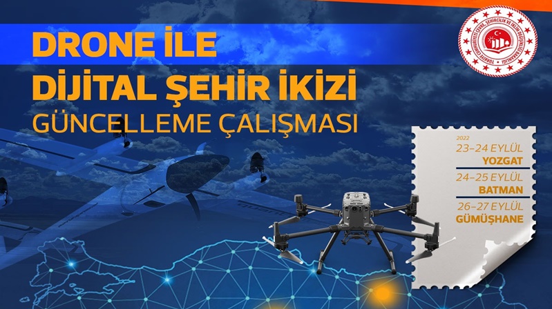 Gümüşhane’de “Drone İle Dijital Şehir İkizi Güncelleme Çalışması” gerçekleştirilecek.  “Dijital