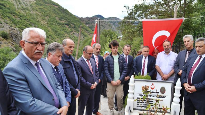 İLKSAN Yönetim Kurulu Başkanı Tuncer Yılmaz ve beraberindeki heyet Şehit