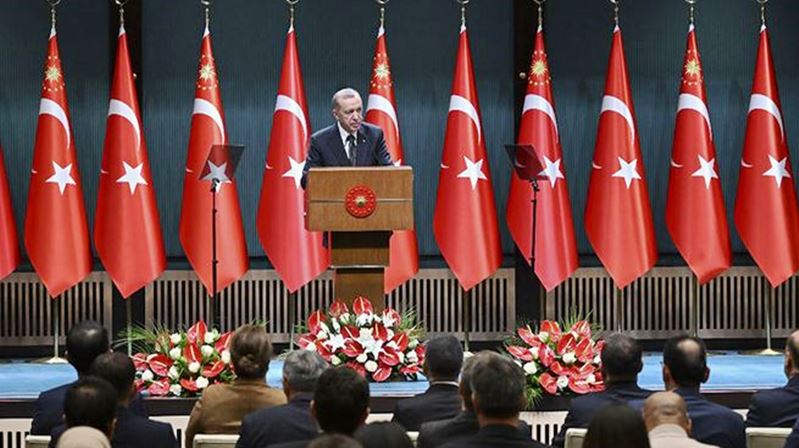Cumhurbaşkanı Recep Tayyip Erdoğan, 12.12.2022 Pazartesi günü Cumhurbaşkanlığı Külliyesi’nde gerçekleştirilen