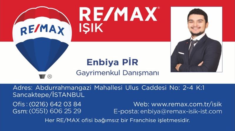 Remax gayrimenkul danışmanı Enbiya Pir profiline bu linkten ulaşabilirsiniz. https://www.remax.com.tr/danisman/28471/enbiya-pir