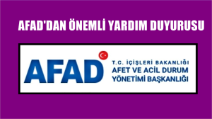 Depremden dolayı yapılacak yardımlar konusunda AFAD twitter hesabından bir açıklama