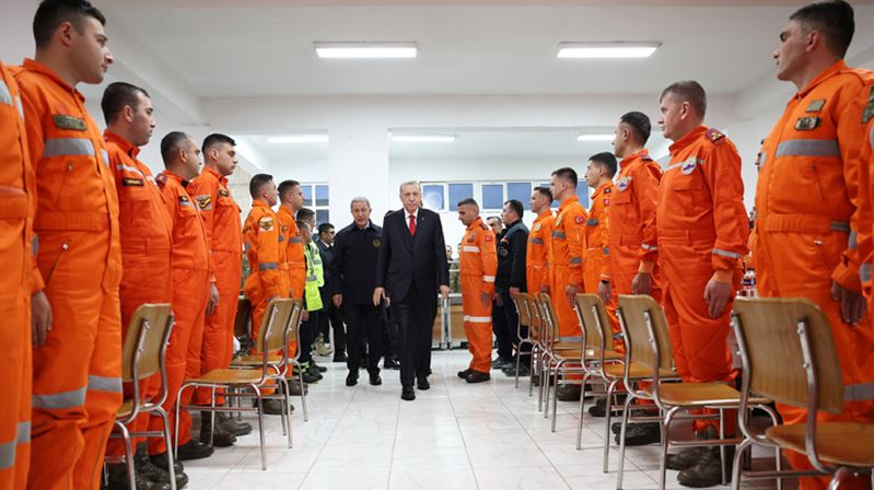 Cumhurbaşkanı Recep Tayyip Erdoğan, Sincan’daki Türk Silahlı Kuvvetleri (TSK) İnsani