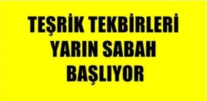 Kurban Bayramı’nda yapılması gerekli ibadetlerden biri de vacip olan teşrik