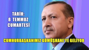 Cumhurbaşkanı Erdoğan’ın Gümüşhane’ye geleceğini AK Parti Gümüşhane İl Başkanı Mehmet