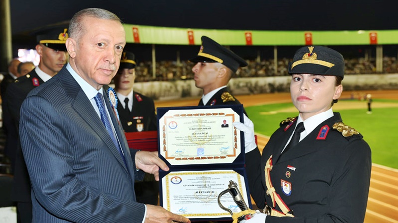 Cumhurbaşkanı Recep Tayyip Erdoğan, Jandarma ve Sahil Güvenlik Akademisi Subay