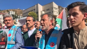 Gümüşhane’de birçok STK’nın ve vatandaşların katılımıyla Filistin’e destek için yürüyüş