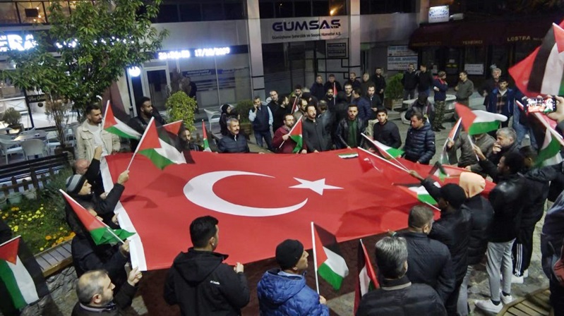 Gazze’deki El-Ehli Baptist Hastanesi’ne zalim ve katil devlet İsrail’in düzenlediği