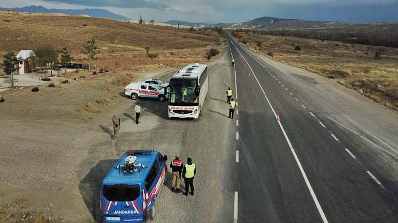 Gümüşhane İl Jandarma Komutanlığı Trafik Jandarma Timleri, şehirlerarası yolcu taşıyan