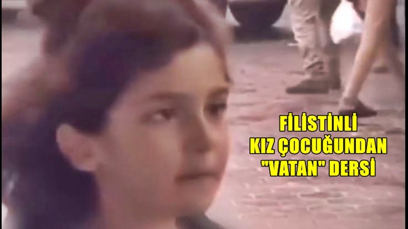 Filistinli kız çocuğu Gazze’yi terk edip etmeyeceğini soran muhabire böyle