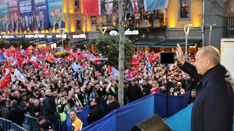 Cumhurbaşkanı ve AK Parti Genel Başkanı Recep Tayyip Erdoğan, Meydan