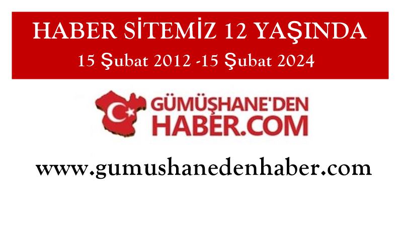 www.gumushanedenhaber.com haber sitemiz bugün 12 yaşına girdi. 15 Şubat 2012