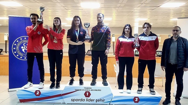 Trabzon’da düzenlenen Türkiye Üniversite Sporları Federasyonu “ÜNİLİG Atıcılık Türkiye Şampiyonası”nda