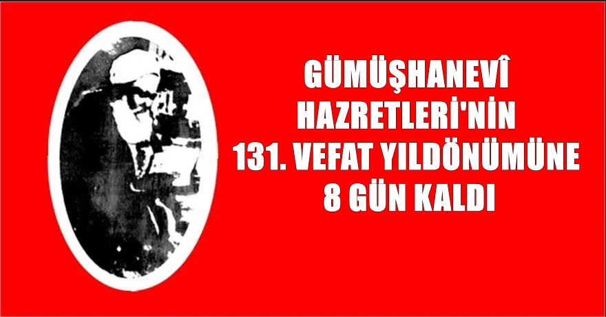 Gümüşhaneli Büyük İslam Âlimi Ahmed Ziyaüdin Gümüşhanevî Hazretleri 1813 yılında