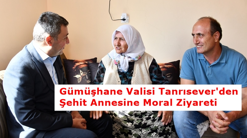 Gümüşhane Valisi Alper Tanrısever, şehit Jandarma Komando Onbaşı Resul Adanur’un