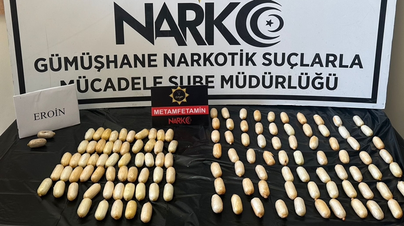 Gümüşhane Polisi’nin uyuşturucu operasyonlarına bir yenisi daha eklendi.  Son yapılan