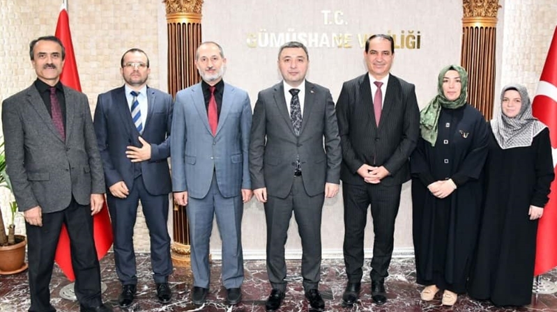 Gümüşhane İl Müftüsü Hüseyin Gün; İl Müftü yardımcıları ve beraberindeki